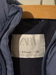 Vorschaubild 4 von Kinder Steppweste Blau Gr. 98 mit Kapuze Casual