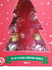 Vorschaubild 2 von Schneekugel Set 6 befüllbar Weihnachten Schneeflocken Metallic