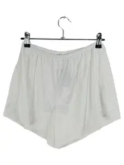 Vorschaubild 1 von Damen Schlafshorts Satin Look Weiß Gr. S Elegant Pyjama