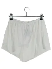 Vorschaubild 2 von Damen Schlafshorts Satin Look Weiß Gr. S Elegant Pyjama