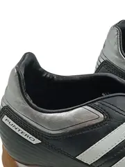Vorschaubild 3 von Puntero Hallenschuhe Fußballschuhe Herren Gr. 40 Schwarz Silber Indoor
