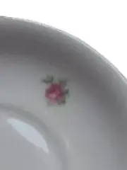 Vorschaubild 3 von Unterteller Porzellan Blumenmuster Klassisch Weiß 15cm