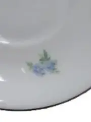 Vorschaubild 2 von Unterteller Porzellan Blumenmuster Klassisch Weiß 15cm