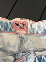 Vorschaubild 5 von Denim Squad Jeans Shorts Mädchen Gr. 152 Weiß Spitze Baumwolle