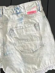 Vorschaubild 4 von Denim Squad Jeans Shorts Mädchen Gr. 152 Weiß Spitze Baumwolle