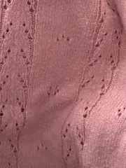 Vorschaubild 6 von Strickpullover Mädchen Gr. 68 Rosa Feminin Lochmuster Baby