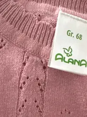 Vorschaubild 5 von Strickpullover Mädchen Gr. 68 Rosa Feminin Lochmuster Baby