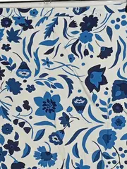 Vorschaubild 2 von Wickelrock Damen Blumenmuster Midirock Baumwolle Gr. 40 L Mehrfarbig