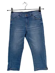 Vorschaubild 1 von D-Zine Jeans Regular Fit Kinder Mädchen Gr. 158 Blau Capri 3/4