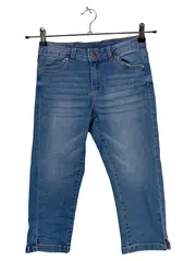 Vorschaubild 4 von D-Zine Jeans Regular Fit Kinder Mädchen Gr. 158 Blau Capri 3/4