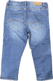 Vorschaubild 2 von D-Zine Jeans Regular Fit Kinder Mädchen Gr. 158 Blau Capri 3/4