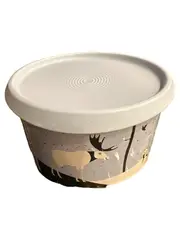 Vorschaubild 1 von Vorratsdose Weihnachten Elch Motiv Kunststoff Grau 10cm