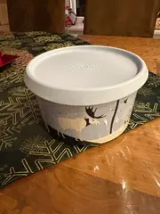 Vorschaubild 2 von Vorratsdose Weihnachten Elch Motiv Kunststoff Grau 10cm