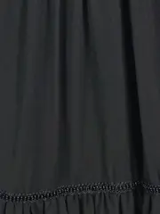 Vorschaubild 5 von Damen festliches Kleid Gr. 40 L Schwarz Elegant Spitze Perlen Midi