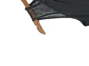 Vorschaubild 4 von Damen festliches Kleid Gr. 40 L Schwarz Elegant Spitze Perlen Midi