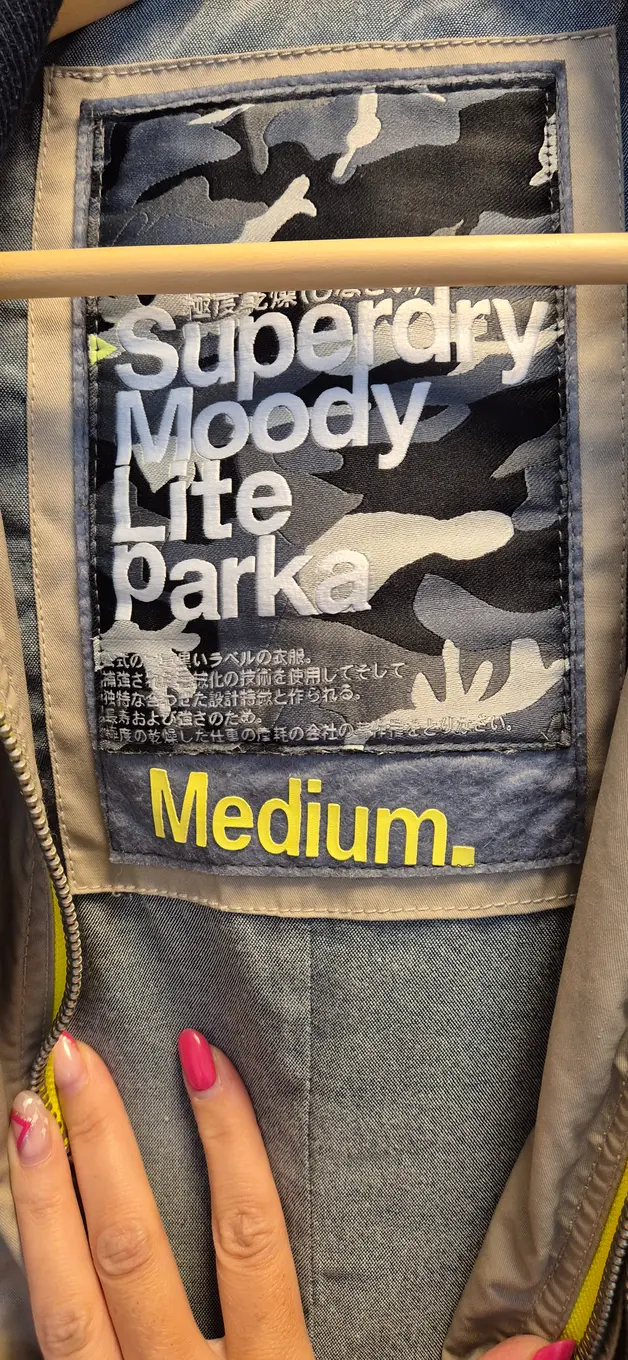 SUPERDRY Damen Leichte Jacke Parka Beige 38/M Outdoor