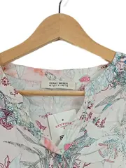 Vorschaubild 3 von Damen Bluse Gr. 36 Floral Langarm Baumwolle Mehrfarbig