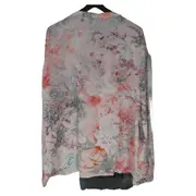 Vorschaubild 2 von Damen Bluse Gr. 36 Floral Langarm Baumwolle Mehrfarbig