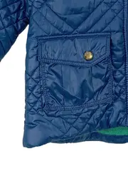 Vorschaubild 3 von Steppjacke Kinder Blau Kapuze Gesteppt Gr. 92