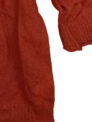 Vorschaubild 5 von Pullover Mädchen Gr. 150/152 Orange Lochmuster 3/4-Arm