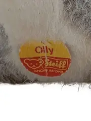 Vorschaubild 3 von Robbe Olly Plüschtier Kuscheltier grau Knopf im Ohr vintage