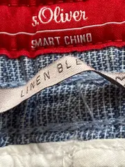 Vorschaubild 6 von Smart Chino Damen Stoffhose Gr. 34 Blau Leinen Baumwolle