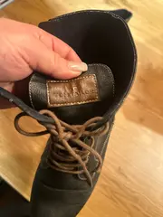 Vorschaubild 3 von Damen Schnürstiefeletten Blau Gr. 41 Lederoptik Boots