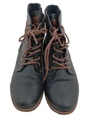 Vorschaubild 2 von Damen Schnürstiefeletten Blau Gr. 41 Lederoptik Boots