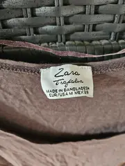 Vorschaubild 2 von Trafaluc Damen Tank Top Fransen Grau Boho Gr. M