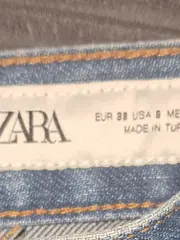 Vorschaubild 5 von Straight Leg Jeans Damen Größe 38 Hellblau High Waist