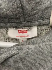 Vorschaubild 2 von Hoodie Kapuzenpullover Herren Gr. L Grau Logo-Print Baumwolle