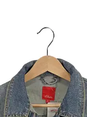 Vorschaubild 3 von Jeansjacke Kinder Mädchen Blau Uni Baumwolle Gr. 152 Freizeit