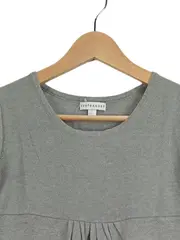 Vorschaubild 3 von Mädchen Strickkleid Gr. 150/152 Grau Kurzarm Casual