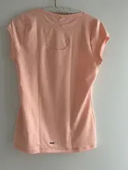 Vorschaubild 2 von Damen Sport Shirt V-Neck Rosa Gr. XL Kurzarm Fitness