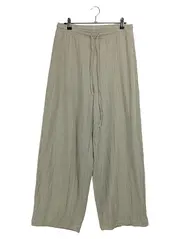 Vorschaubild 1 von Damen Stoffhose L Beige Crinkle Weites Bein Elastikbund