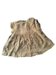 Vorschaubild 3 von Baby Mädchen Musselin Tunika Shirt Gr. 62 Grün Baumwolle