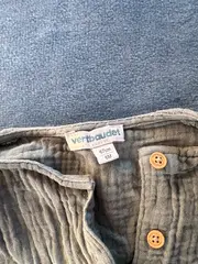 Vorschaubild 5 von Baby Mädchen Musselin Tunika Shirt Gr. 62 Grün Baumwolle