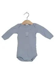 Vorschaubild 1 von Baby Body Langarm Gr. 60/62 Blau Katze Motiv Baumwolle