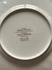 Vorschaubild 4 von Vieux Luxembourg Essteller 20cm Blumenmuster Weiß Porzellan