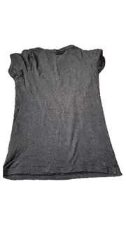 Vorschaubild 3 von Damen T-Shirt Glitzer Logo Schwarz Gr. 34 XS Kurzarm