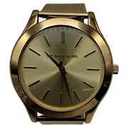 Vorschaubild 1 von Damen Armbanduhr Goldfarben Minimalistisch MK-3282