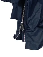 Vorschaubild 5 von Damen Leichte Jacke Parka Gr. 38 Blau Kapuze Baumwolle