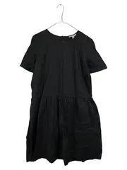 Vorschaubild 1 von Damen Leinenkleid Gr. 36/S Schwarz Freizeitkleid Sommer