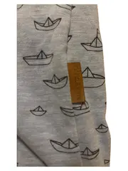 Vorschaubild 2 von Damen Pullover Langarm Papierschiffchen Muster Blau Gr. M