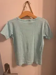 Vorschaubild 2 von T-Shirt Kinder Gr. 128 türkis gestreift Baumwolle