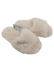 Vorschaubild 1 von Damen Hausschuhe Pantoletten Kunstfell Rosa Größe 40 Slipper