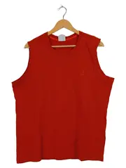 Vorschaubild 1 von Sport Tanktop Herren Gr. XL Rot Ärmellos Baumwolle Shirt