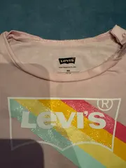 Vorschaubild 2 von Baby Langarmshirt Rosa Regenbogen Logo Glitzer Gr. 74 9M