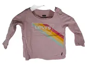 Vorschaubild 1 von Baby Langarmshirt Rosa Regenbogen Logo Glitzer Gr. 74 9M