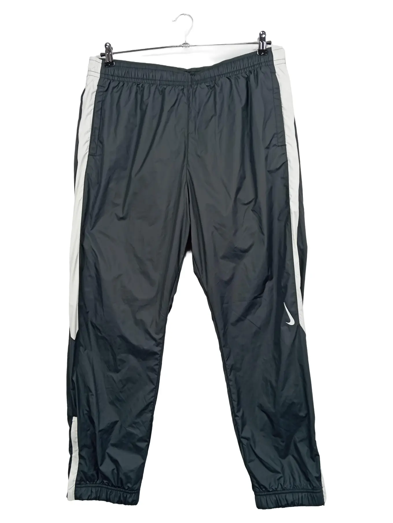 NIKE Herren Jogginghose Sport Trainingshose Grau XL Streifen Logo
